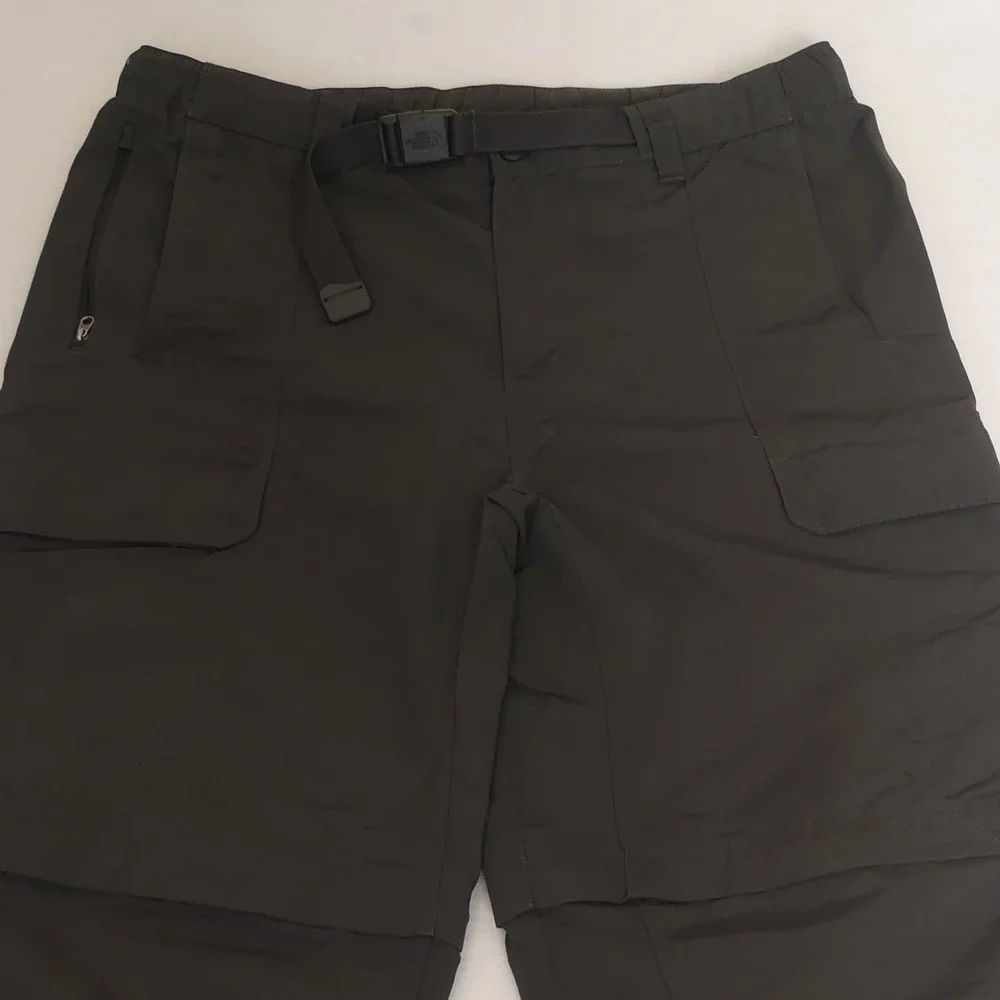 The North Face Convertible Belted‎ Cargo Pants Men's Large 36x32 Hiking Outdoors